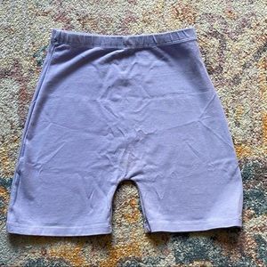Brandy Melville light purple griffin shorts